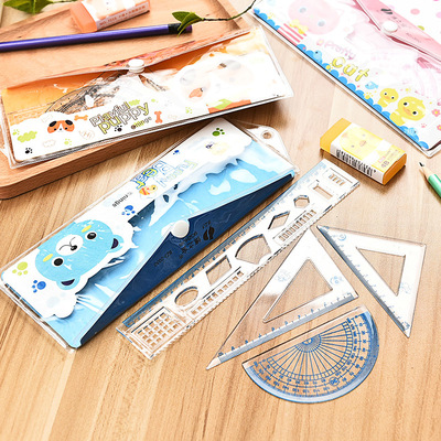 卡通學(xué)生套尺 簡(jiǎn)約經(jīng)典的學(xué)習(xí)伴侶